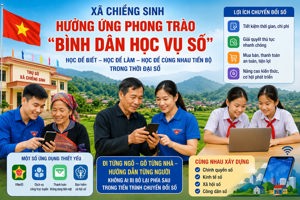 CHIỀNG SINH LAN TỎA PHONG TRÀO "BÌNH DÂN HỌC VỤ SỐ" – CHUNG TAY XÂY DỰNG CỘNG ĐỒNG SỐ